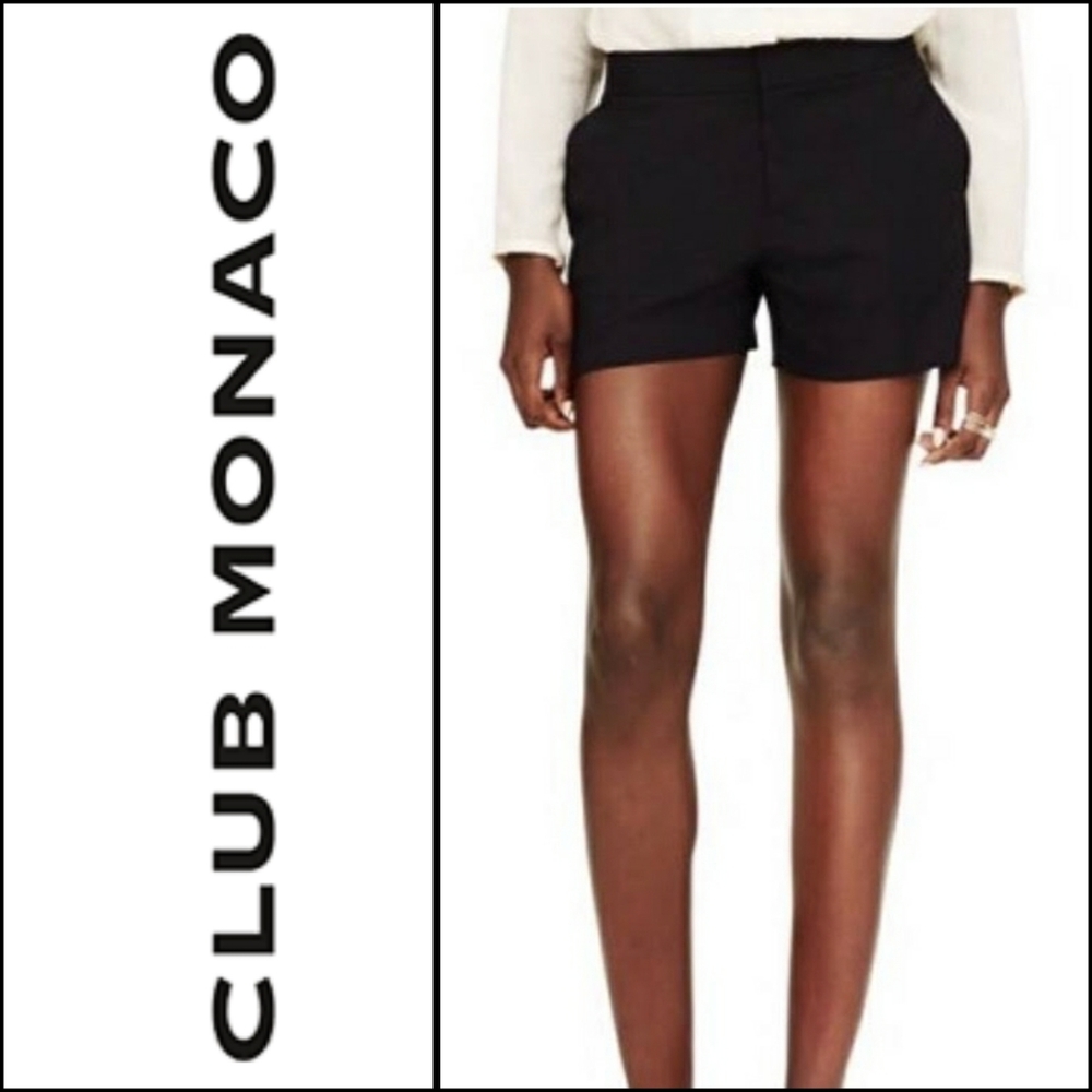 Club Monaco Black Dress Shorts Size. 0